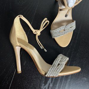 SCHUTZ Gold and Silver Heels
